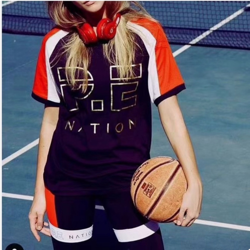 P.E Nation Women’s T-Shirt – Red/Black – Size XS NWT